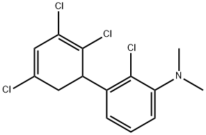 [2-Chloro-3-(2,3,5-trichlorocyclohexa-2,4-dienyl)-phenyl]-dimethyl-amine Structure