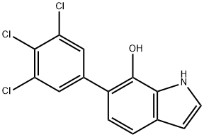 7-Hydroxy-6-(3,4,5-trichlorophenyl)indole Structure