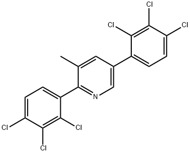 2,5-Bis(2,3,4-trichlorophenyl)-3-methylpyridine Structure