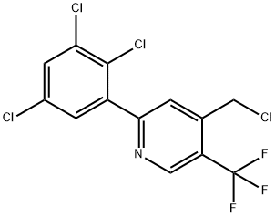 4-(Chloromethyl)-2-(2,3,5-trichlorophenyl)-5-(trifluoromethyl)pyridine Structure