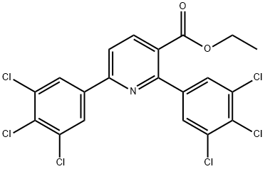 Ethyl 2,6-bis(3,4,5-trichlorophenyl)nicotinate Structure