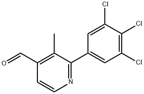 3-Methyl-2-(3,4,5-trichlorophenyl)isonicotinaldehyde Structure