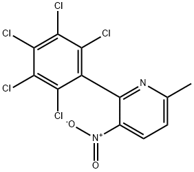 6-Methyl-3-nitro-2-(perchlorophenyl)pyridine Structure