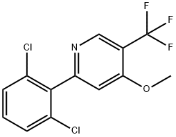 2-(2,6-Dichlorophenyl)-4-methoxy-5-(trifluoromethyl)pyridine Structure