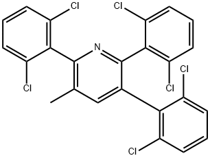 5-Methyl-2,3,6-tris(2,6-dichlorophenyl)pyridine Structure