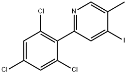 4-Iodo-5-methyl-2-(2,4,6-trichlorophenyl)pyridine Structure