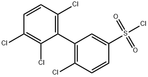 6,2',3',6'-Tetrachlorobiphenyl-3-sulfonyl chloride Structure