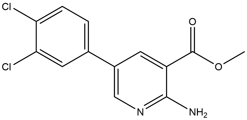 Methyl 2-amino-5-(3,4-dichlorophenyl)-3-pyridinecarboxylate Structure