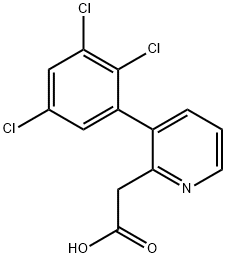 3-(2,3,5-Trichlorophenyl)pyridine-2-acetic acid Structure