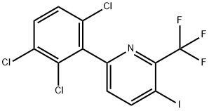 3-Iodo-6-(2,3,6-trichlorophenyl)-2-(trifluoromethyl)pyridine Structure