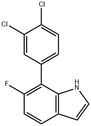 7-(3,4-Dichlorophenyl)-6-fluoroindole Structure