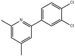 2-(3,4-Dichlorophenyl)-4,6-dimethylpyridine Structure