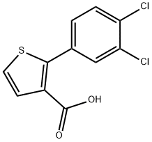 2-(3,4-Dichlorophenyl)thiophene-3-carboxylic acid Structure