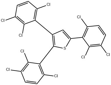 2,3,5-Tris(2,3,6-trichlorophenyl)thiophene Structure