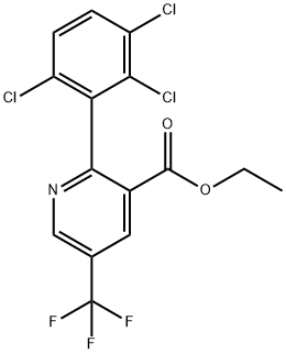 Ethyl 2-(2,3,6-trichlorophenyl)-5-(trifluoromethyl)nicotinate Structure