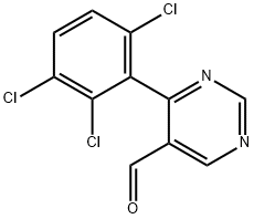 4-(2,3,6-Trichlorophenyl)pyrimidine-5-carboxaldehyde Structure