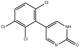 2-Hydroxy-5-(2,3,6-trichlorophenyl)pyrimidine Structure