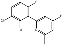 4-Fluoro-2-methyl-6-(2,3,6-trichlorophenyl)pyridine Structure