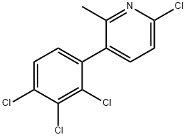 6-Chloro-2-methyl-3-(2,3,4-trichlorophenyl)pyridine Structure