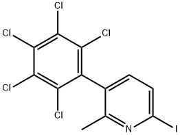 6-Iodo-2-methyl-3-(perchlorophenyl)pyridine Structure