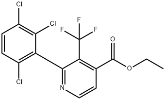 Ethyl 2-(2,3,6-trichlorophenyl)-3-(trifluoromethyl)isonicotinate Structure