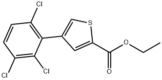 Ethyl 4-(2,3,6-trichlorophenyl)thiophene-2-carboxylate Structure