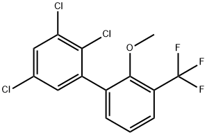 2'-Methoxy-2,3,5-trichloro-3'-(trifluoromethyl)biphenyl Structure