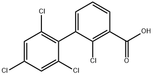 2,2',4',6'-Tetrachlorobiphenyl-3-carboxylic acid Structure