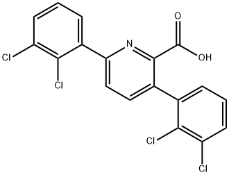 3,6-Bis(2,3-dichlorophenyl)picolinic acid Structure