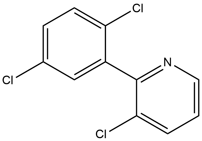 3-Chloro-2-(2,5-dichlorophenyl)pyridine Structure