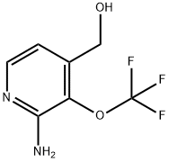 2-Amino-3-(trifluoromethoxy)pyridine-4-methanol Structure