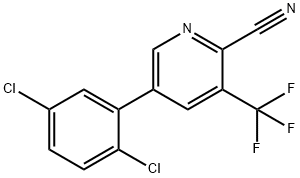 5-(2,5-Dichlorophenyl)-3-(trifluoromethyl)picolinonitrile Structure