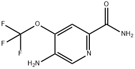 5-Amino-4-(trifluoromethoxy)pyridine-2-carboxamide Structure