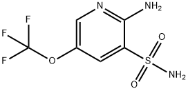 2-Amino-5-(trifluoromethoxy)pyridine-3-sulfonamide Structure