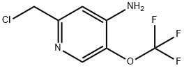 4-Amino-2-(chloromethyl)-5-(trifluoromethoxy)pyridine Structure