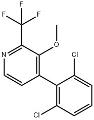 4-(2,6-Dichlorophenyl)-3-methoxy-2-(trifluoromethyl)pyridine Structure