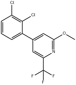 4-(2,3-Dichlorophenyl)-2-methoxy-6-(trifluoromethyl)pyridine Structure