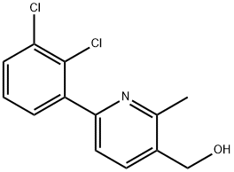 6-(2,3-Dichlorophenyl)-2-methylpyridine-3-methanol Structure