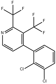 2,3-Bis(trifluoromethyl)-4-(2,3-dichlorophenyl)pyridine Structure