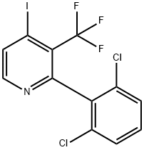 2-(2,6-Dichlorophenyl)-4-iodo-3-(trifluoromethyl)pyridine Structure