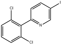 2-(2,6-Dichlorophenyl)-5-iodopyridine Structure