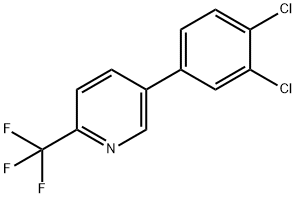 5-(3,4-Dichlorophenyl)-2-(trifluoromethyl)pyridine Structure