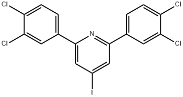 2,6-Bis(3,4-dichlorophenyl)-4-iodopyridine Structure