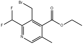 Ethyl 3-(bromomethyl)-2-(difluoromethyl)-5-methylpyridine-4-carboxylate Structure