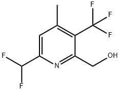 6-(Difluoromethyl)-4-methyl-3-(trifluoromethyl)pyridine-2-methanol Structure