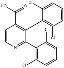 2,3-Bis(2,6-dichlorophenyl)isonicotinic acid Structure