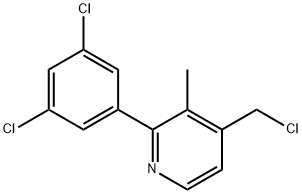 4-(Chloromethyl)-2-(3,5-dichlorophenyl)-3-methylpyridine Structure