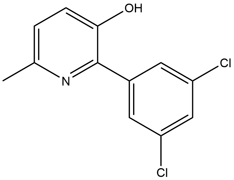 2-(3,5-Dichlorophenyl)-6-methyl-3-pyridinol Structure