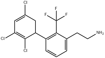 2-[3-(2,3,5-Trichlorocyclohexa-2,4-dienyl)-2-trifluoromethyl-phenyl]-ethylamine Structure