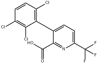3-(2,3,6-Trichlorophenyl)-6-(trifluoromethyl)picolinic acid Structure